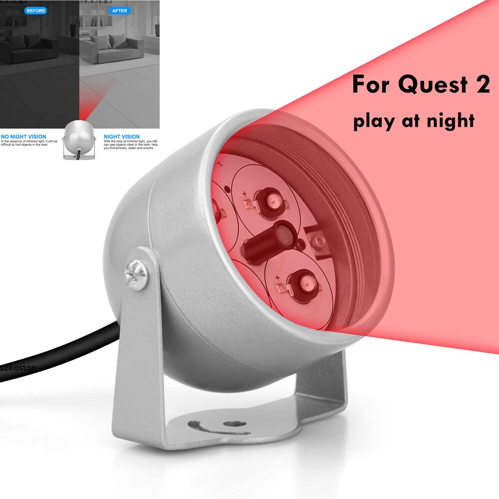 For Oculus Quest 2/Quest Upgraded Night Lamp LED IR Illuminator Light Spread LED Game Lights Improve clarity, Sensitive Tracking