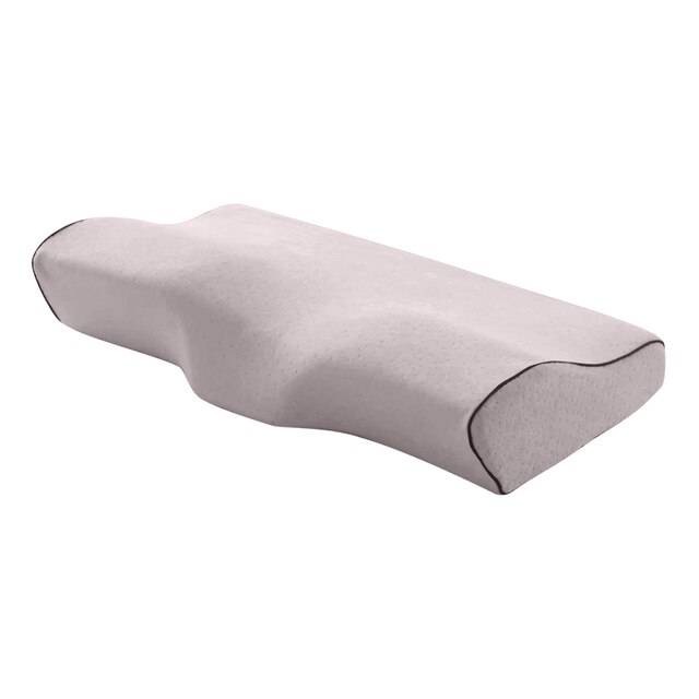 1Pc Memory Foam Beddengoed Kussen Orthopedische Kussens Nek Bescherming Trage Rebound Memory Foam Kussen Gezondheid Cervicale Nek: grey