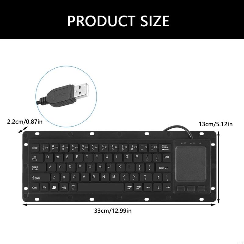 1pc industrielle usb-berøringsbrett-tastaturer med berøringsplater og høy holdbarhet til medisinske systemer og sikkerhetssystemer