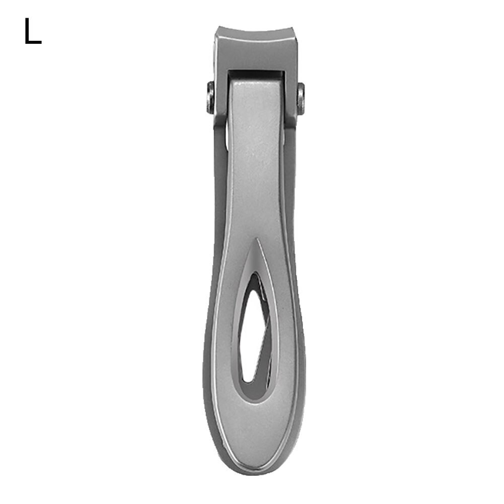 1Pcs Metal Wide Curved Mouth Thick Nail Trimmer Toenail Fingernail Cutter Clippers Nail Tools Manicure cutters: Silver L