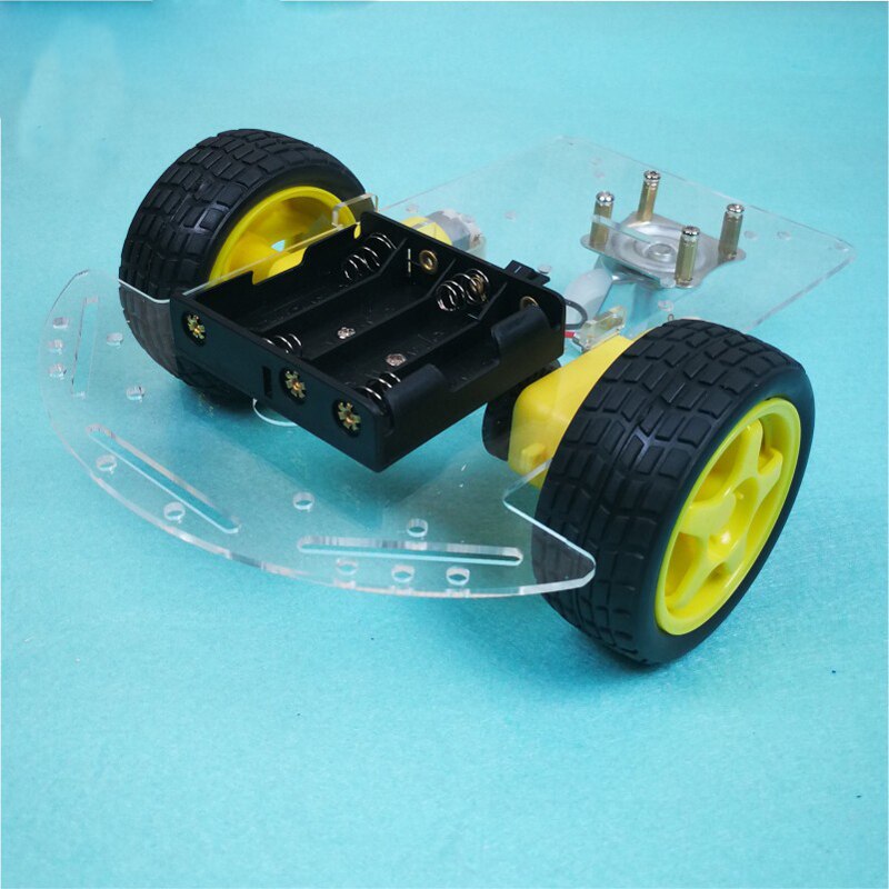 Intelligente Auto Chassis Kit Tweewielige 2-Wheel Motor Drive Tracking En Obstakel Vermijden Snelheid Meting Robot Bodem plaat