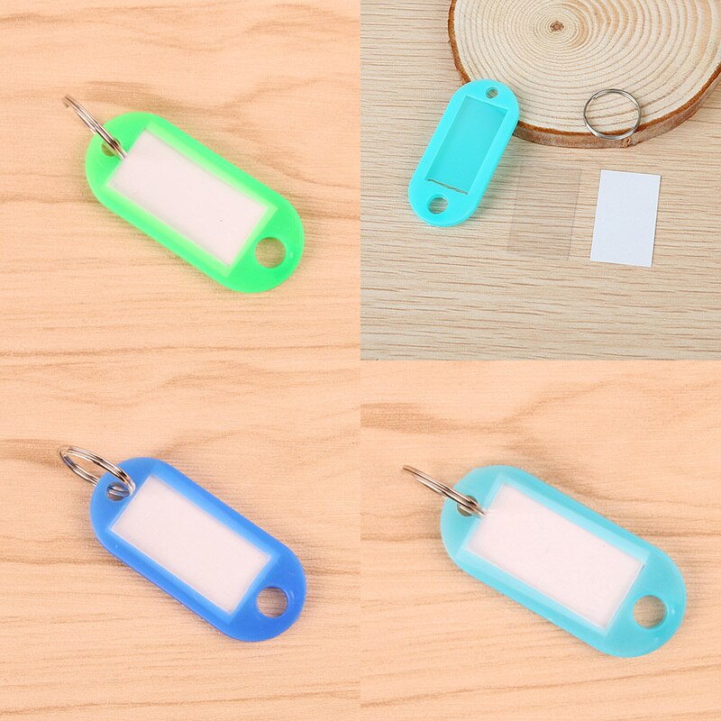 3 stuks sleutelhangers, sleutel-id-labels, meerkleurige bagage-id-labels, hotelnummerclassificatiekaart met sleutelhangers
