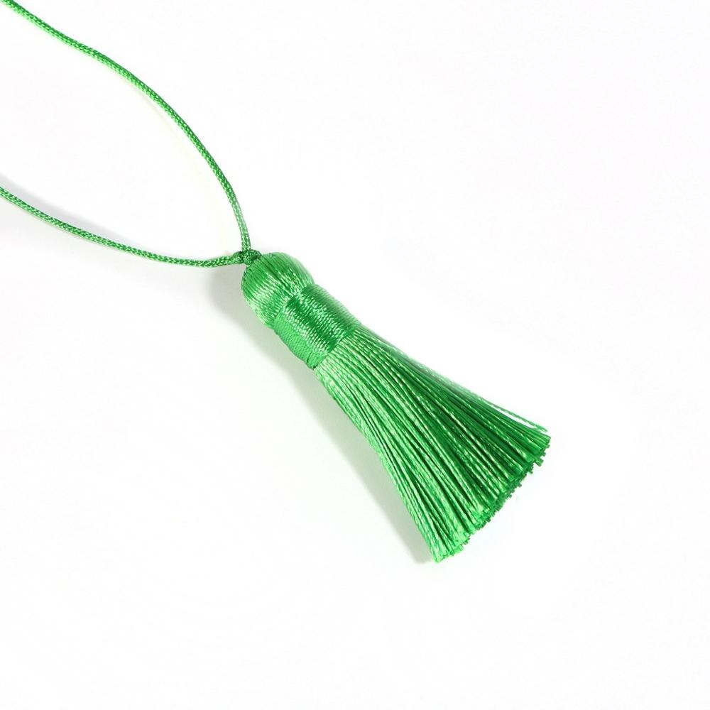2 pçs poliéster seda borla pingente 5.5cm longo algodão borla para decoração de casamento casa diy costura cortina acessórios: Vermelho