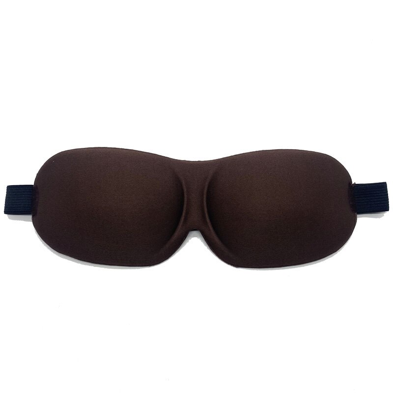 Mascarilla 3D para dormir para hombre y mujer, máscara de algodón estéreo para los ojos, para descanso de ojos, cuidado de la salud: Coffee