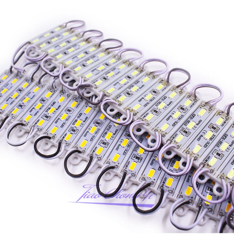 100pcs 5630 3 LED Modules White / warm white Mini Type Module Waterproof IP65 DC12V Free Ultra Bright