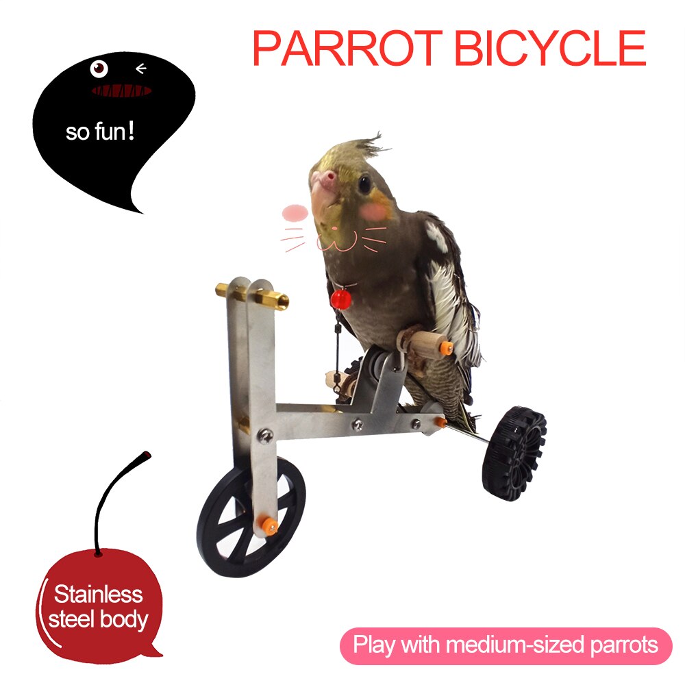 Funny Parrot Toy Bike Bird Training Supplies Birds Training Plaything Parrot Training Props Interesting Parrot Toy For Birds