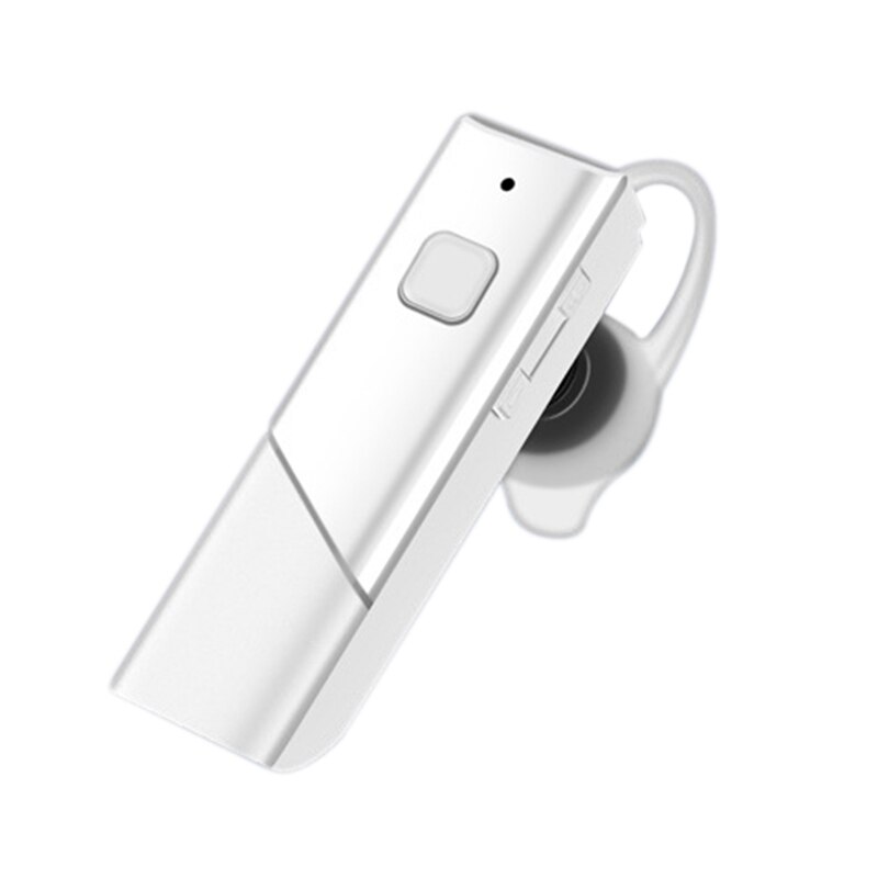 Headset oversættelse bluetooth headset smart oversætter trådløs rejse realtid gensidig oversættelse in-ear: Hvid