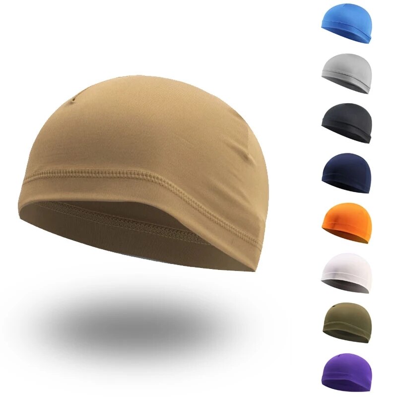 Summer Cool Cycling Men's Cap Lycra Sun Protection Beanie Run Sports Soft Light Hat Outdoor Bicycle Motorcycle Quick-Dry Women