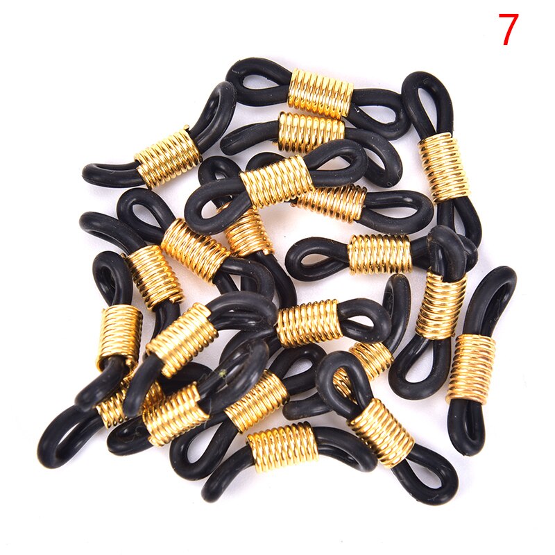 20pcs Strap Retainer End Loop Connector Ear Hook Eyeglasses Spectacles Chain Glasses Retainer Ends Rope Sunglasses Cord Holder: P7