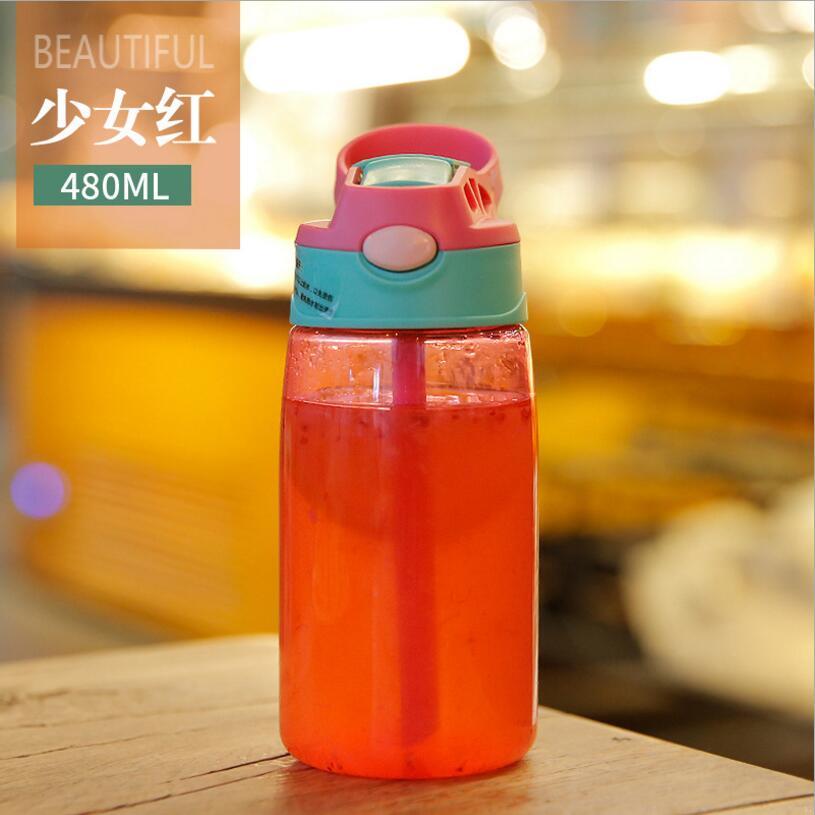 Baby Drinking Water Bottle Feed Kids Anti Spill Kid Learn Drink Cup With Handle Sippy Cup Child Feeding Training Infantil Feed: Red