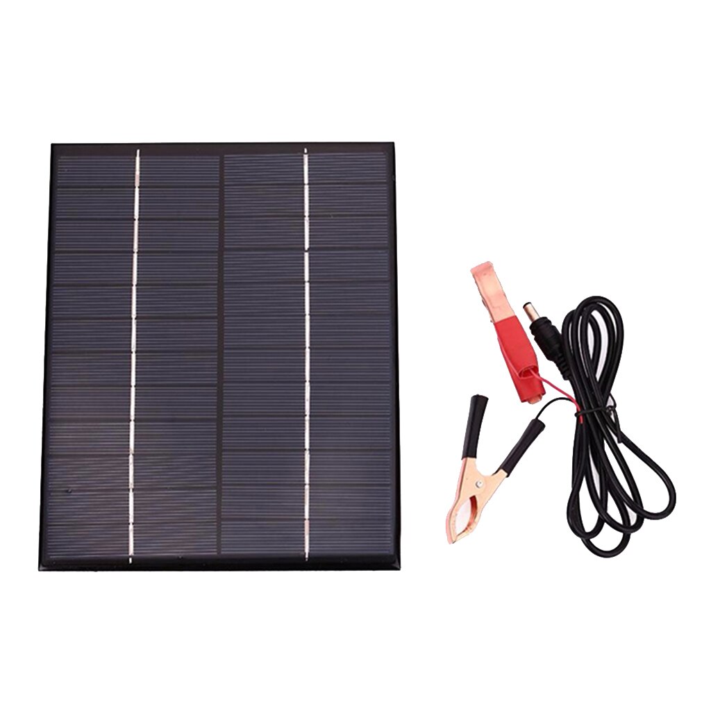 Portable Solar Car Battery Charger 12V 5.5W Solar Panel Charger Battery Maintainer Car Boat Motorcycle