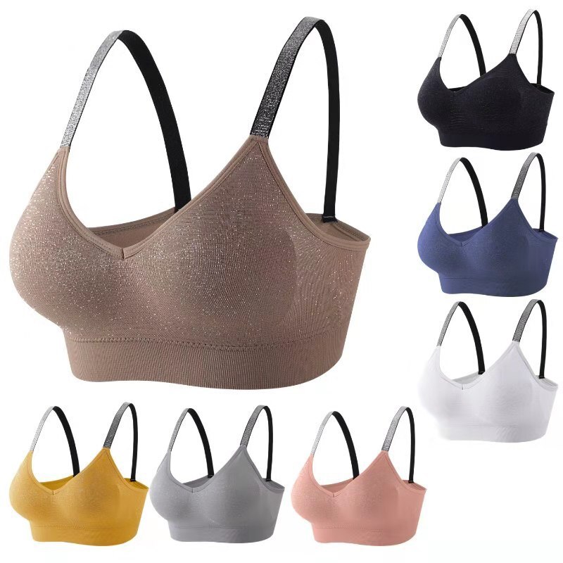 Sujetadores sin costuras para mujer, ropa deportiva de secado rápido, transpirable, para gimnasio, entrenamiento de Fitness, brasieres de Yoga, Top de soporte, ropa activa
