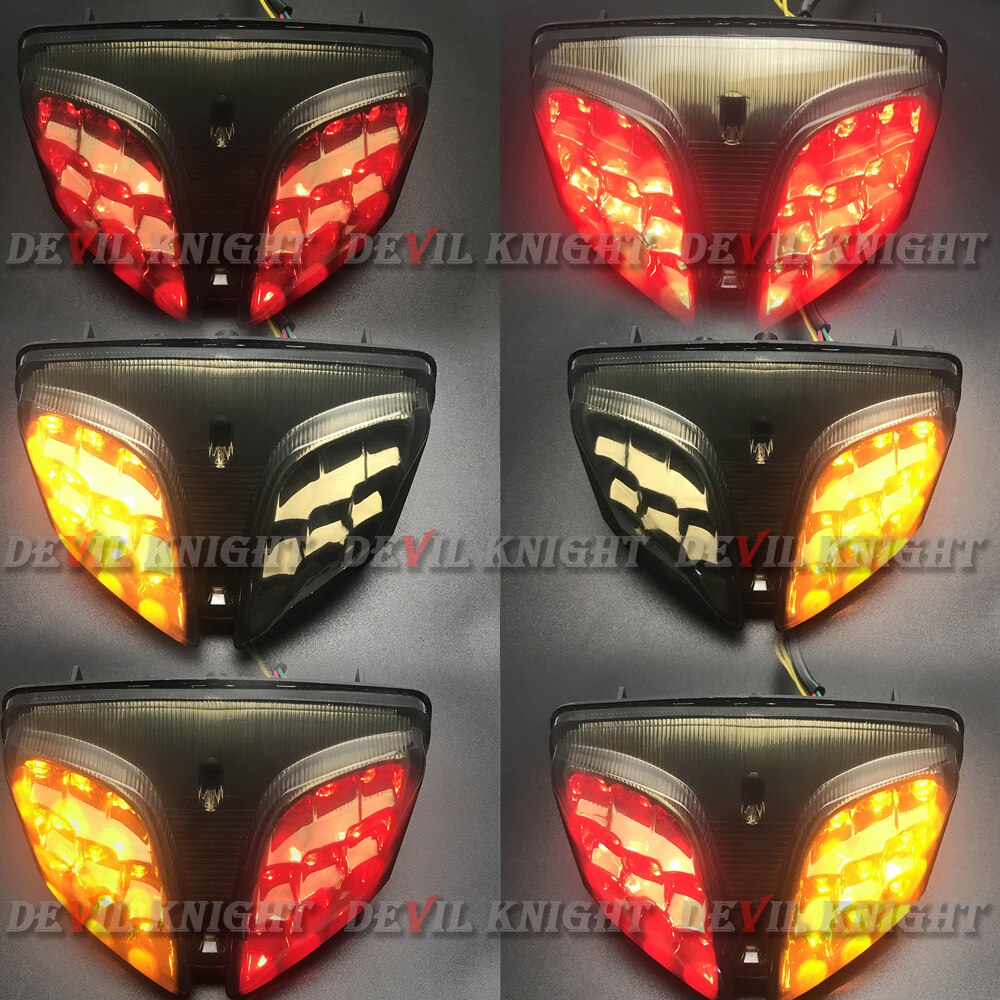 Feu arrière LED intégré pour Suzuki GSXR GSX-R, 600, 750, , , K8, K9, clignotant, accessoires lumineux pour motos, GSX-R, 1000