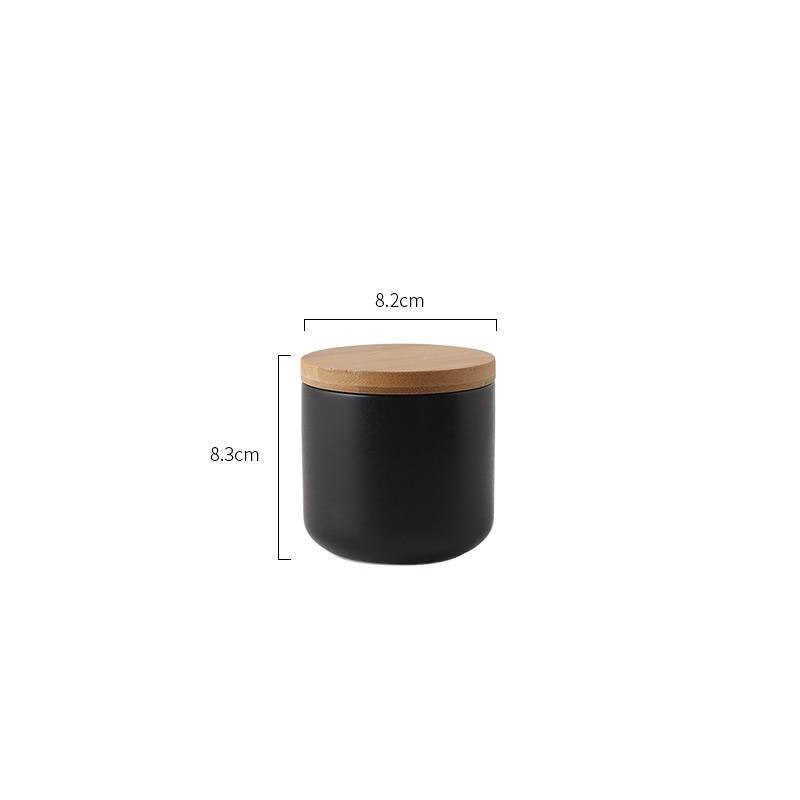 260 ml/800 ml/1000 ml Keramiek Beknopte Opslag Jar Flessen Met Deksel Ronde Thee Caddy Dozen Keuken voedsel Container Home Decor