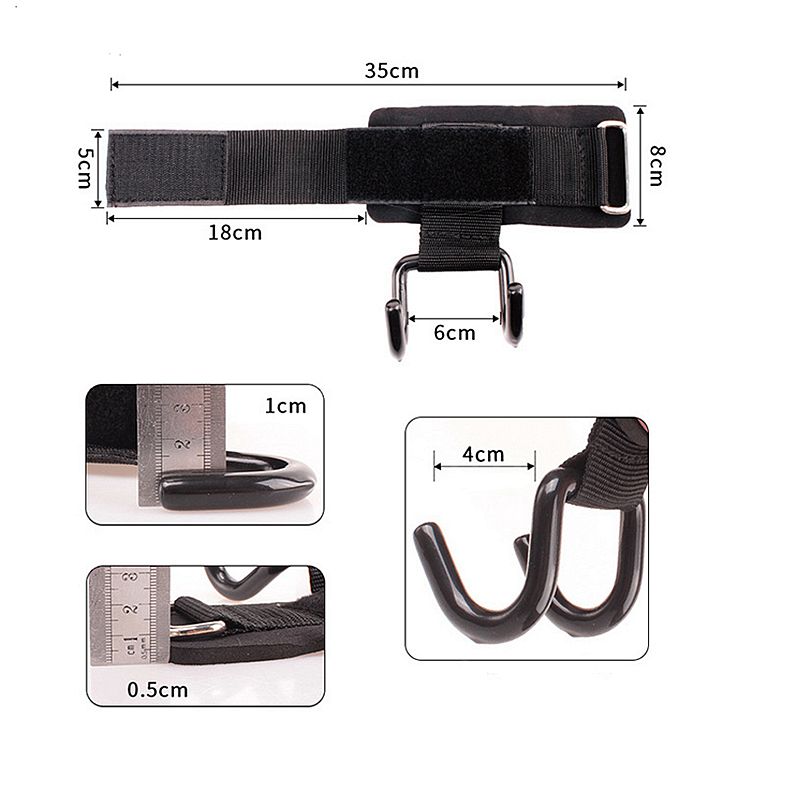 1 paio di pesi di supporto per il polso gancio per manubri di potenza gancio per sollevamento pesi fitness palestra fitness sollevamento pesi impugnature per allenamento cinghie