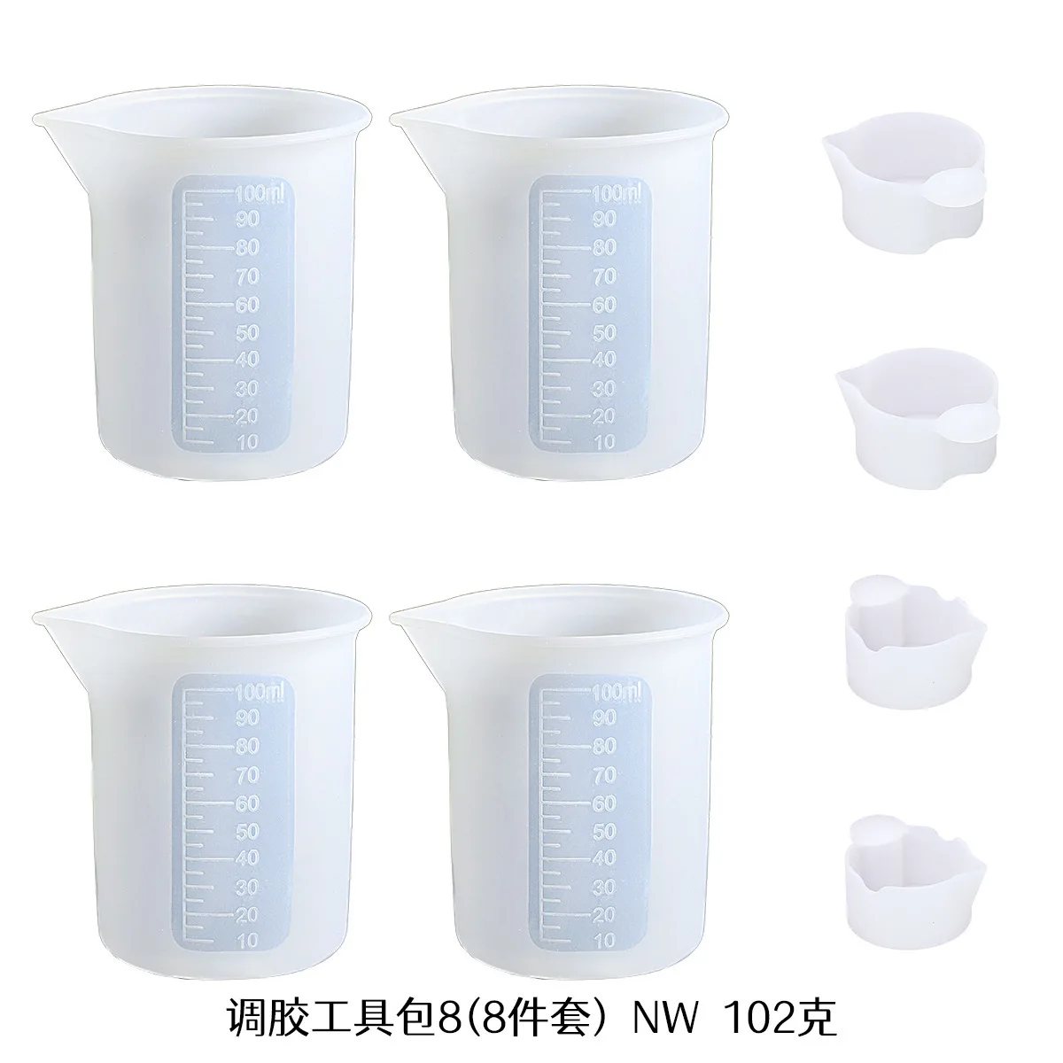 DIY Resin Craft Tool Kit Mixing Glue Tool Silicone Epoxy Accessories: Blue