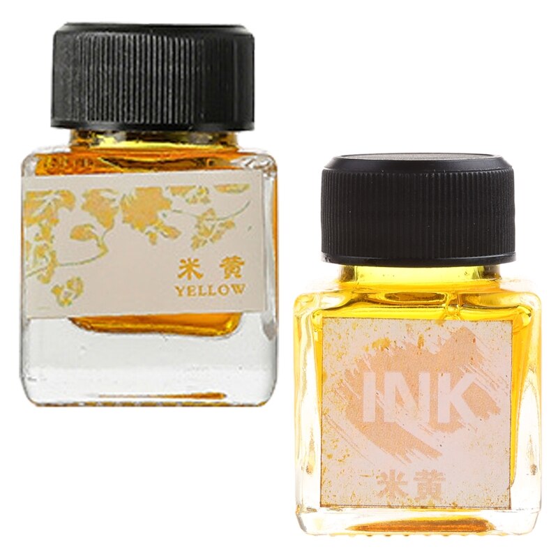 25ml Bottled Glass Smooth Writing Fountain Pen Ink Refill School Student Stationery Office Supplies,11 Colors for Choices