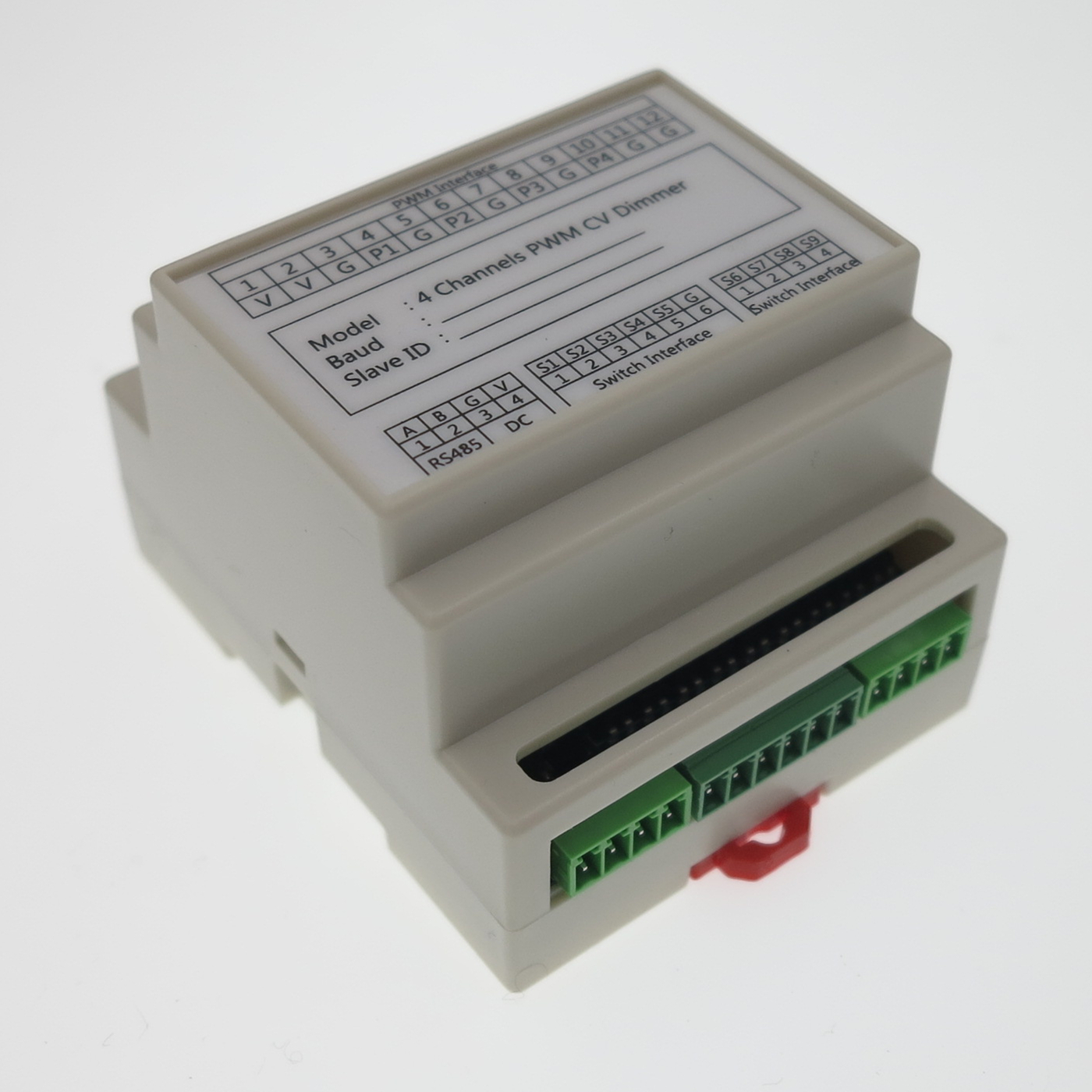 3/4 canales PWM CV Dimmer voltaje constante de alta potencia LED módulo oscurecimiento con DI RS485 Modbus RTU-para tira de LED RGBW