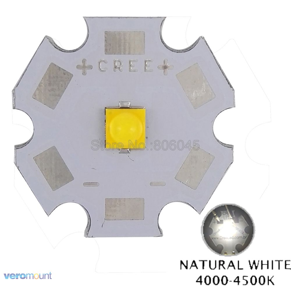 10x 5W Cree XTE XT-E High Power LED Emitter Diode,Cool White/Warm White/Neutral White/ Royal Blue on 8mm/12mm/14mm/16mm/20mm PCB: Neutral White / 12mm PCB