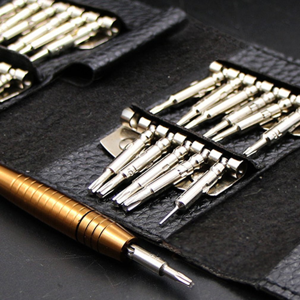 Destornillador Torx de precisión 25 en 1 para iPhone, portátil, teléfono móvil, electrónica, herramientas de reparación de teléfono móvil, herramientas útiles para exteriores