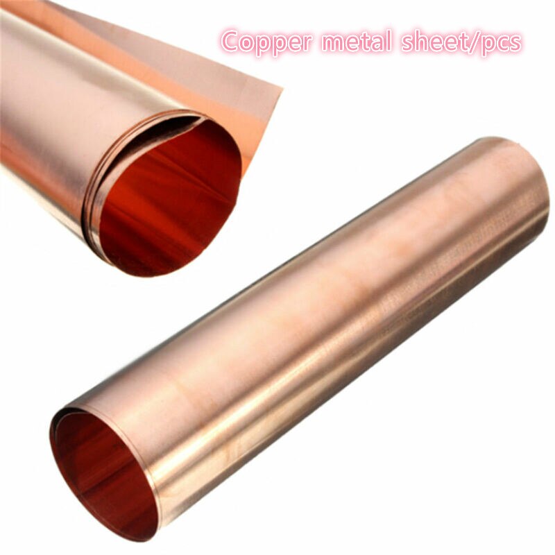 99.9%  kopparplåtar metall konstmaterial gör-det-själv handgjort material tunn metallfolierulle 0.1 x 200 x 500mm/1 rulle