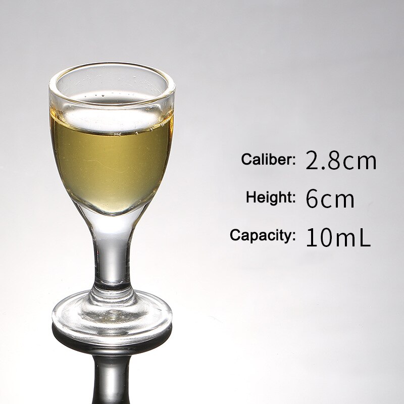 Heavy Base Shots Glass Chineses Style Drinking Tool Bar and Party Glass Tumblers UD88: Clear Light Cup