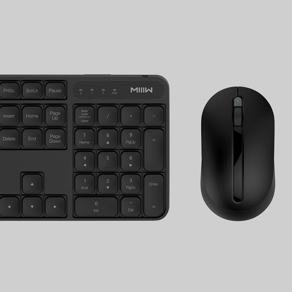 Original xiaomi MIIIW RF 2.4GHz Wireless Office Keyboard Mouse Set 104 Keys For Windows PC Compatible Portable USB Keyboard