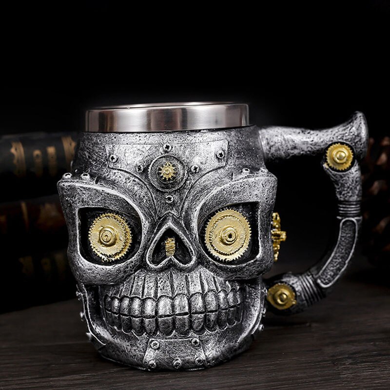 2020 novo design polyresin caneca de café copo artesanal resina criativa 3d caneca de café copo de lava osso: 009