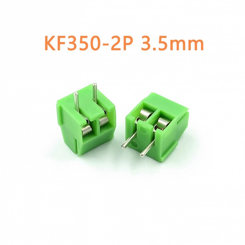 20 Stks/partij KF350-2P KF350-3P Schroef Straight Pin Pcb Screw Blokaansluiting 3.5Mm Schroef Terminal: KF350-2P