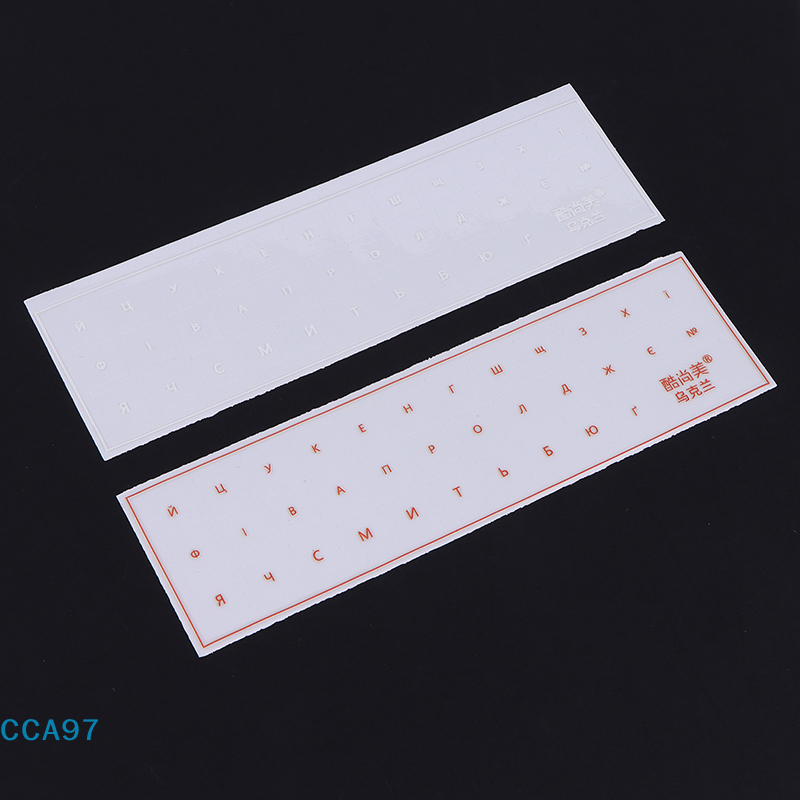【A】Ukrainian Tear-Off Film Keyboard Sticker With Tweezers Desktop Laptop Key Sticker Single Film Universal Transparent Sticker