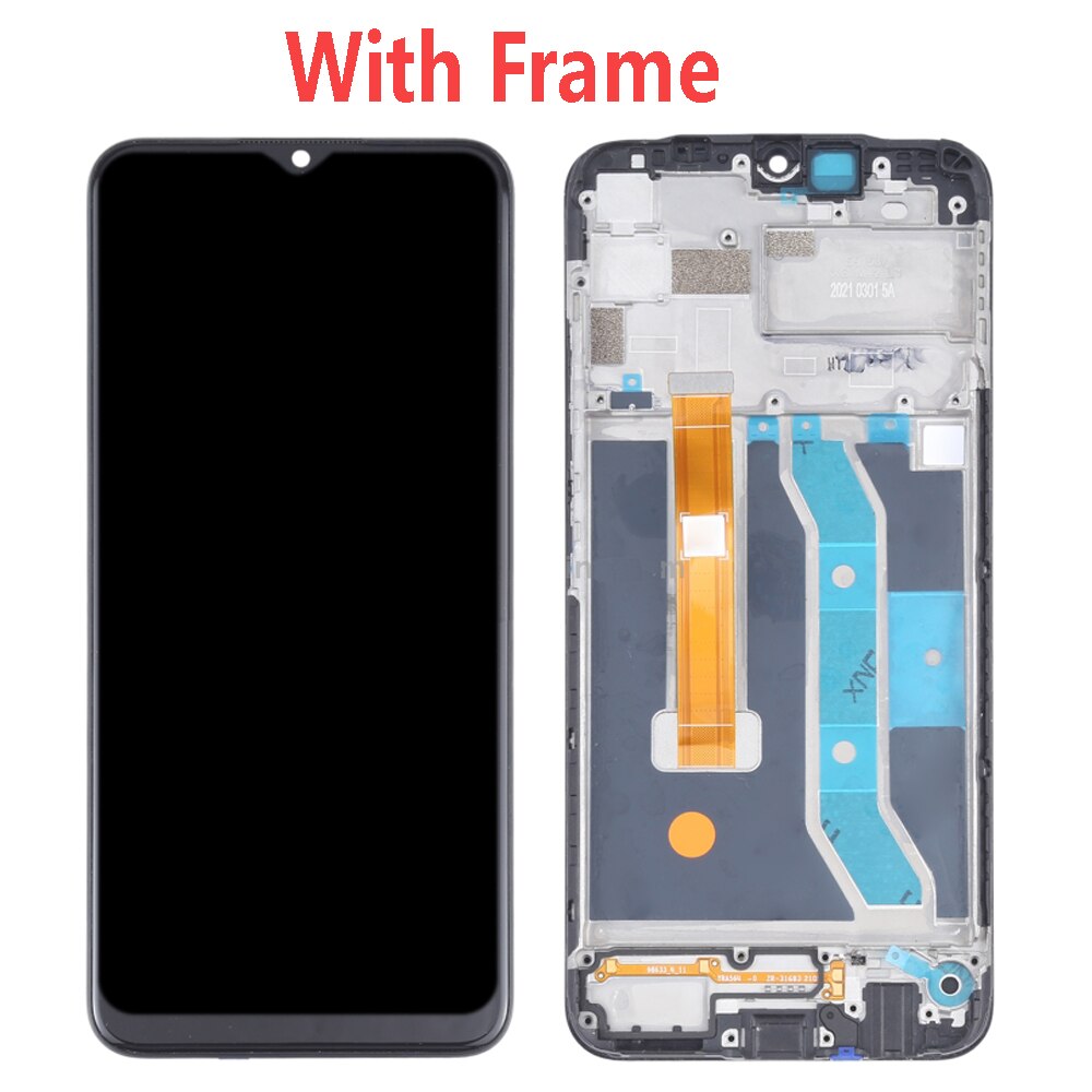 6.5 "für Realme C11 RMX2185 LCD Anzeige berühren Digitizer-bildschirm Mit Rahmen Ersatz