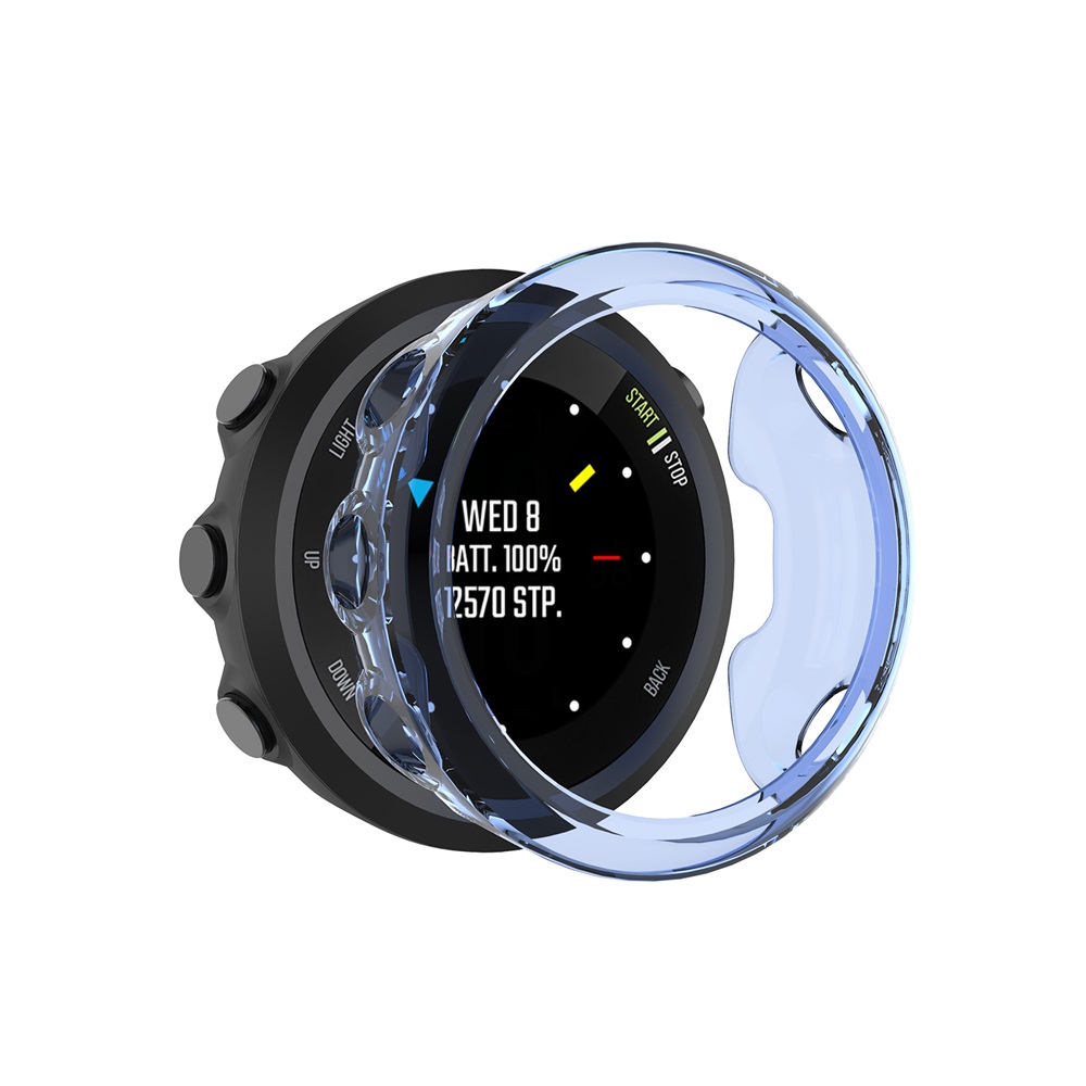 Funda de silicona para Garmin forerunner 45 45S reloj inteligente TPU marco Protector para Garmin 45/45S accesorios de la pulsera: Blue / For Garmin 45S