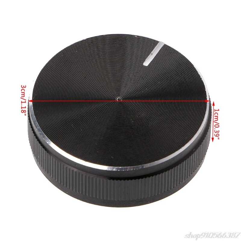Aluminium Legierung rotierend Kontrolle Potentiometer Knopf 30x10mm 6mm Welle See N02 20