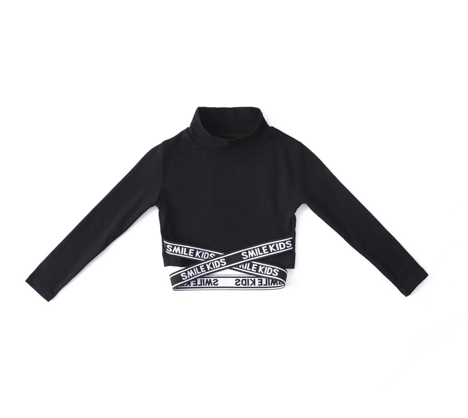 Kids Hip Hop outfits Black Swearshirt Camouflage Pants dancing clothing Girls carnival Jazz Dance Costume Clothes Stage Wear: Vest / 140