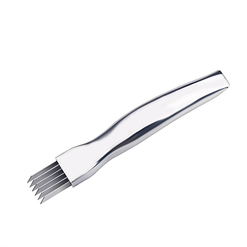 Stainless Steel Chopped Onion Kitchen Tool Slice Cutlery Vegetable Cutter Sharp Scallion Cutter Shred Kitchen knife Shred Tools: Default Title