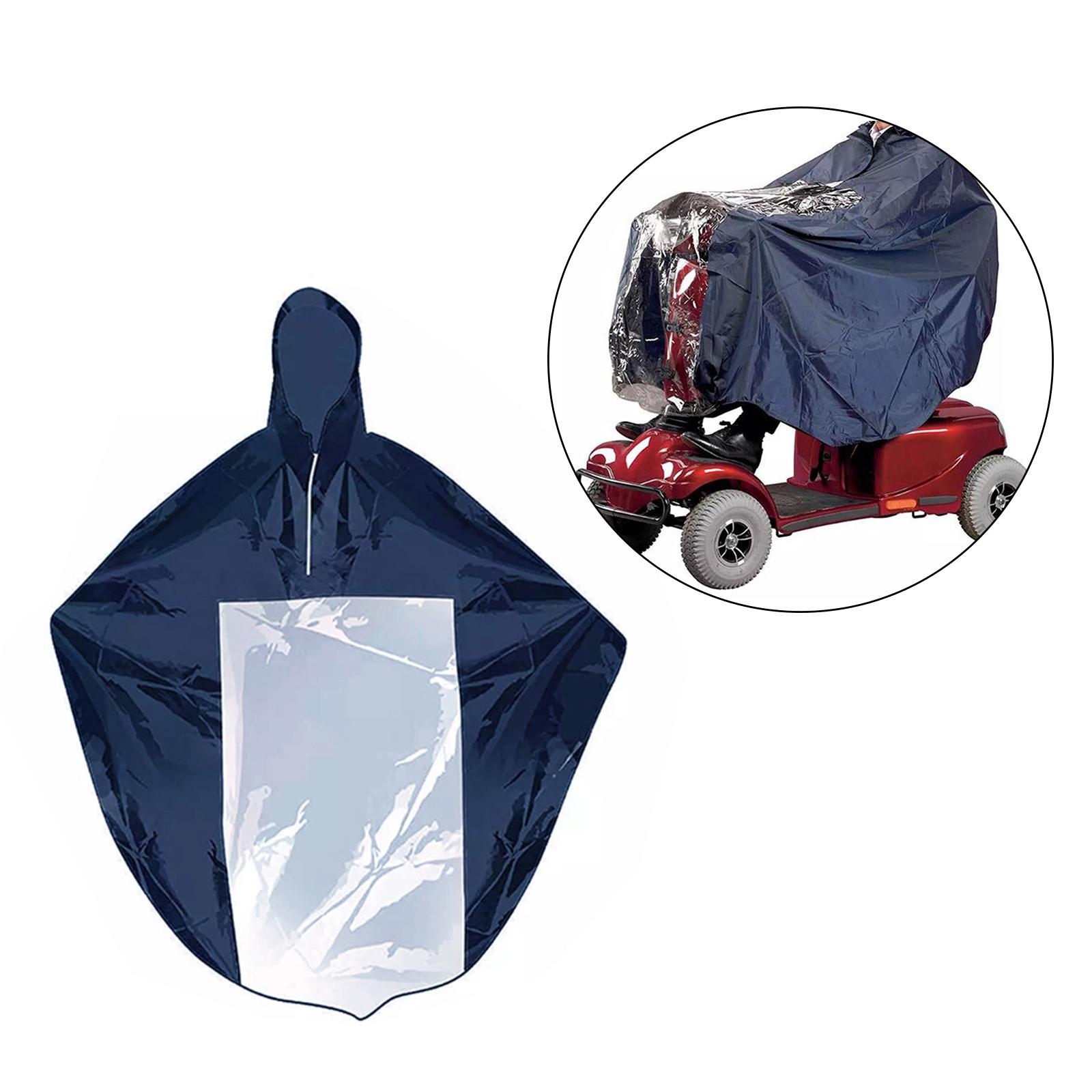 Raincoat for Mobility Scooter Rain Coat with Hood Cape Poncho for Electric Bike Motorcycle