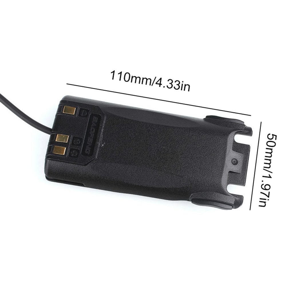 UV-82 coche Eliminador de batería para Baofeng UV82 UV-82L UV-8D UV-89 UV-82HP Radio Walkie Talkie UV-82 cargador de coche