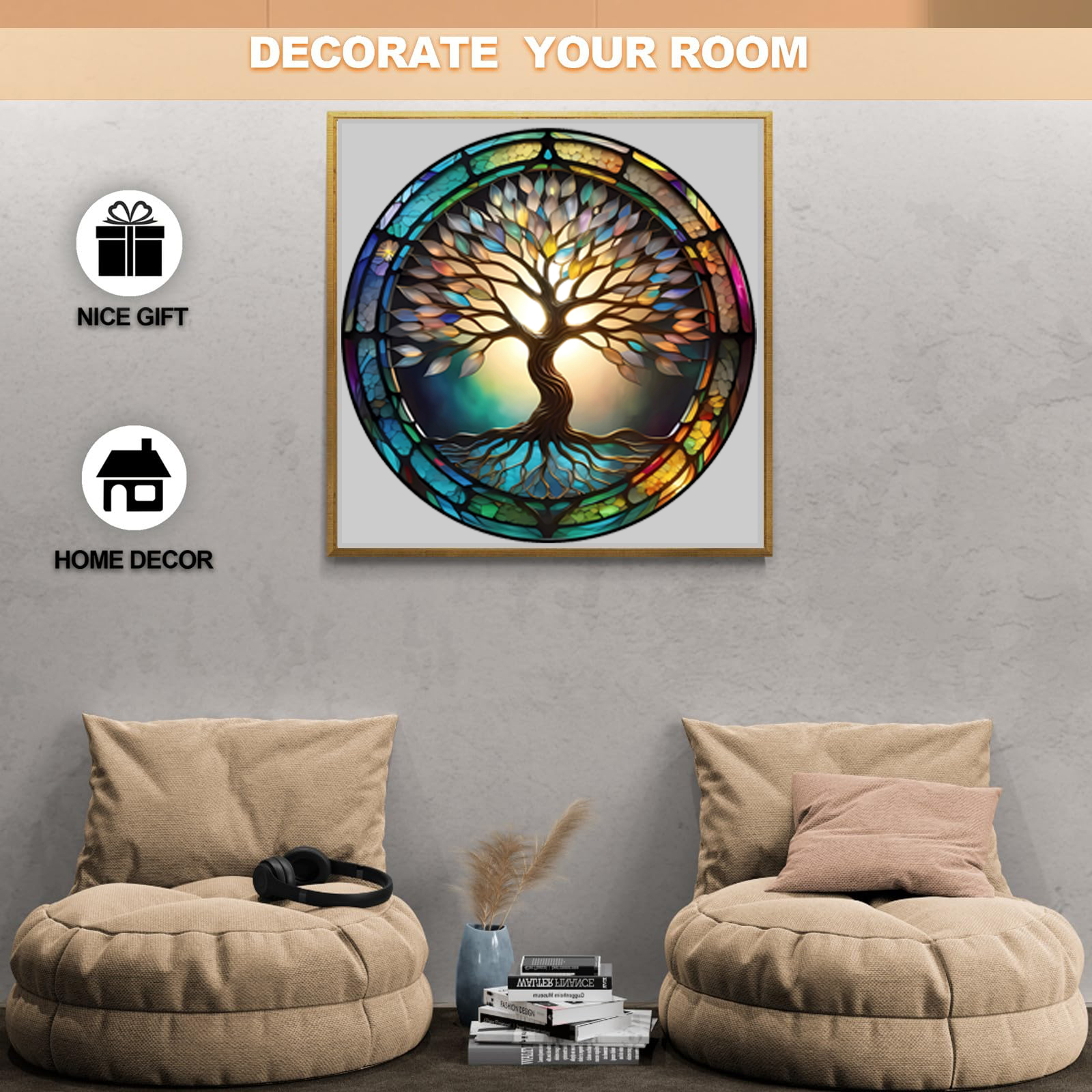 Puzzle in legno con albero colorato per adulti, pezzi a forma di animale, giocattoli antistress, regali di compleanno di Natale, giochi per famiglie