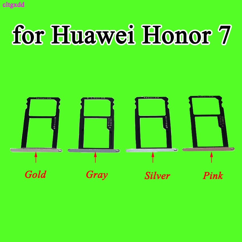 Cltgxdd sim-kortbakke slotholder adapter tilbehør til huawei honor 7 7a 7c 7x reservedele