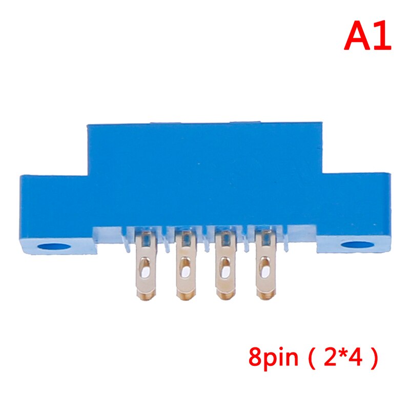 1PC 805 Series 3.96mm Pitch PCB Slot Solder Card Edge Connectors 8-72 Pin 16 Styles: A1