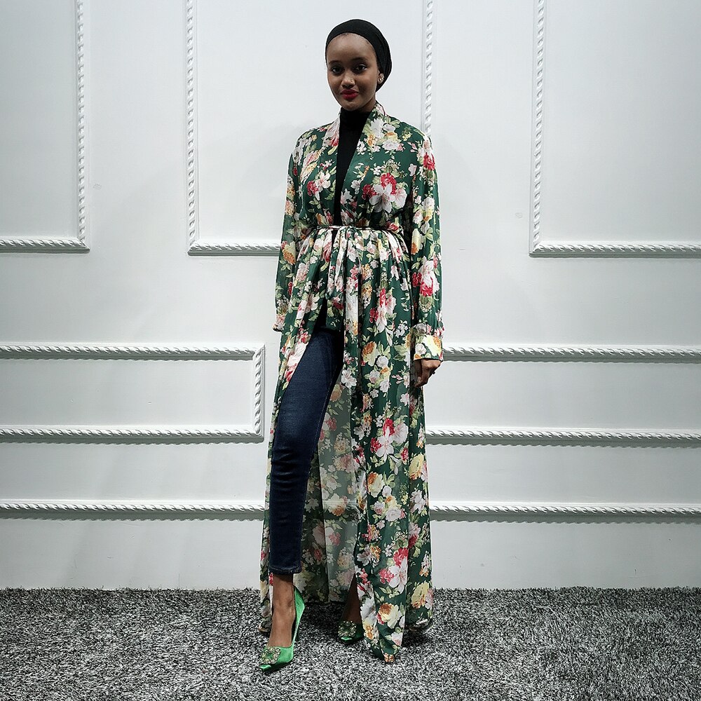 Robe en mousseline de soie de dubaï, Caftan, Caftan, turquie, Kimono, musulman, Hijab, pakistanais, Islam turc, Robe Femme