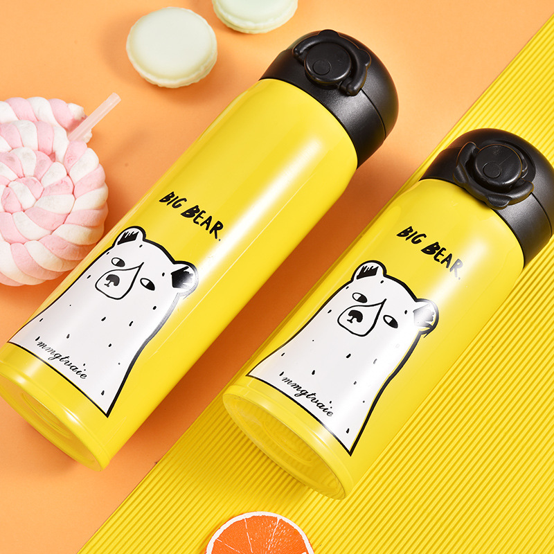 350ML/500ML Kids Thermos Coffee Mug Thermocup Thermos Stainless Steel Water Bottle Vacuum Flasks Insulated for Children
