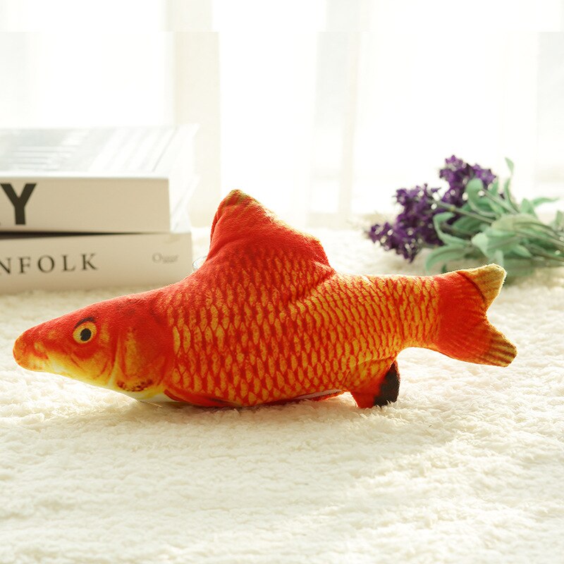 Beat Simulation poisson jouet chat enfant électrique sauteur balançoire peluche Robot poissons 90s jouets pour enfants interactif animal de compagnie virtuel