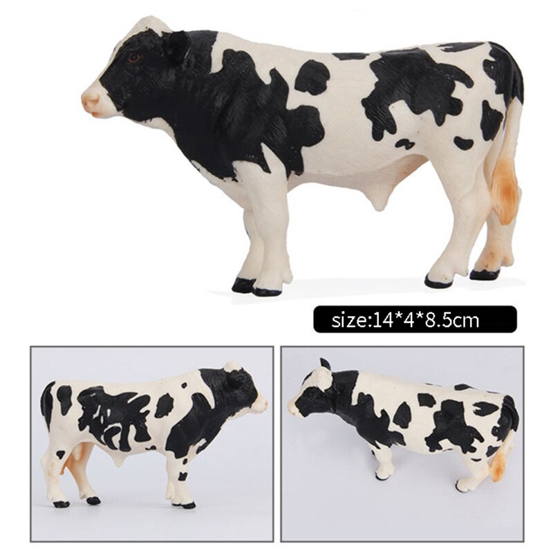 Animal toy model solid simulation set children's farm animal toys student cow buffalo Buffalo Bison ornaments: M