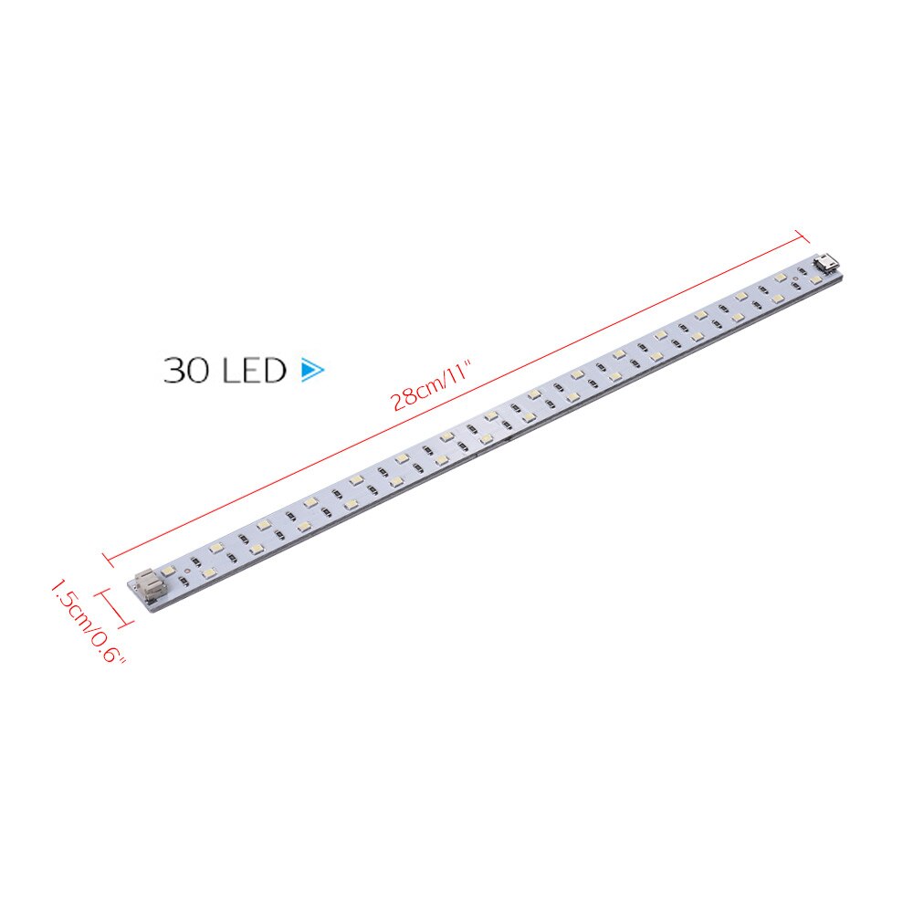 Andoer 20 / 30 / 35 Beads LED Light Strip for Photo Studio Lighting Soft Box Portable Lightbox Tent: Black