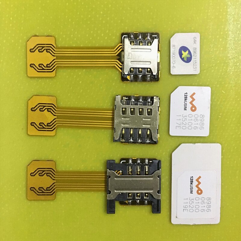 Powstro doppio micro Adattatore micro SIM carta Ibrido Doppio per androide estensore 2 micro Adattatore di Estensione