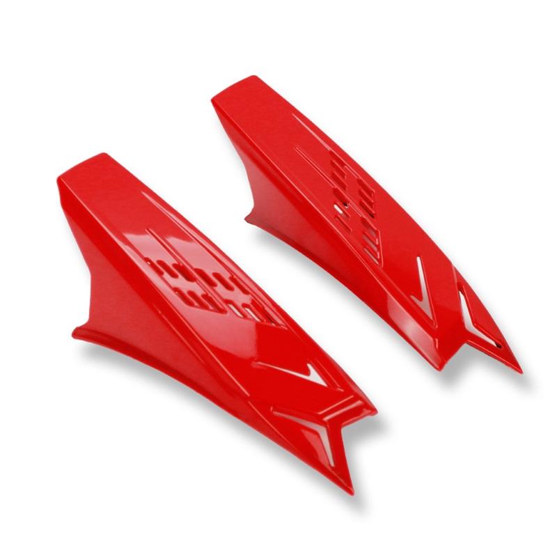 1 Paar Motorhelm Hoorns Punk Stijl Decoratieve Stijlvolle Hoorns Helm Hoorn Motorhelmen Accessoires N84F: Red