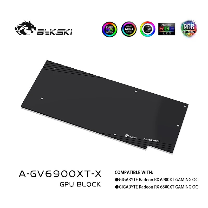Bykski 3060 3070 3080 3090 GPU Wasser Kühlung Backplate, Vollständige Palette Von Grafikkarte Backplane, VGA Wasser Block Backplates: A-GV6900XT-X Platte