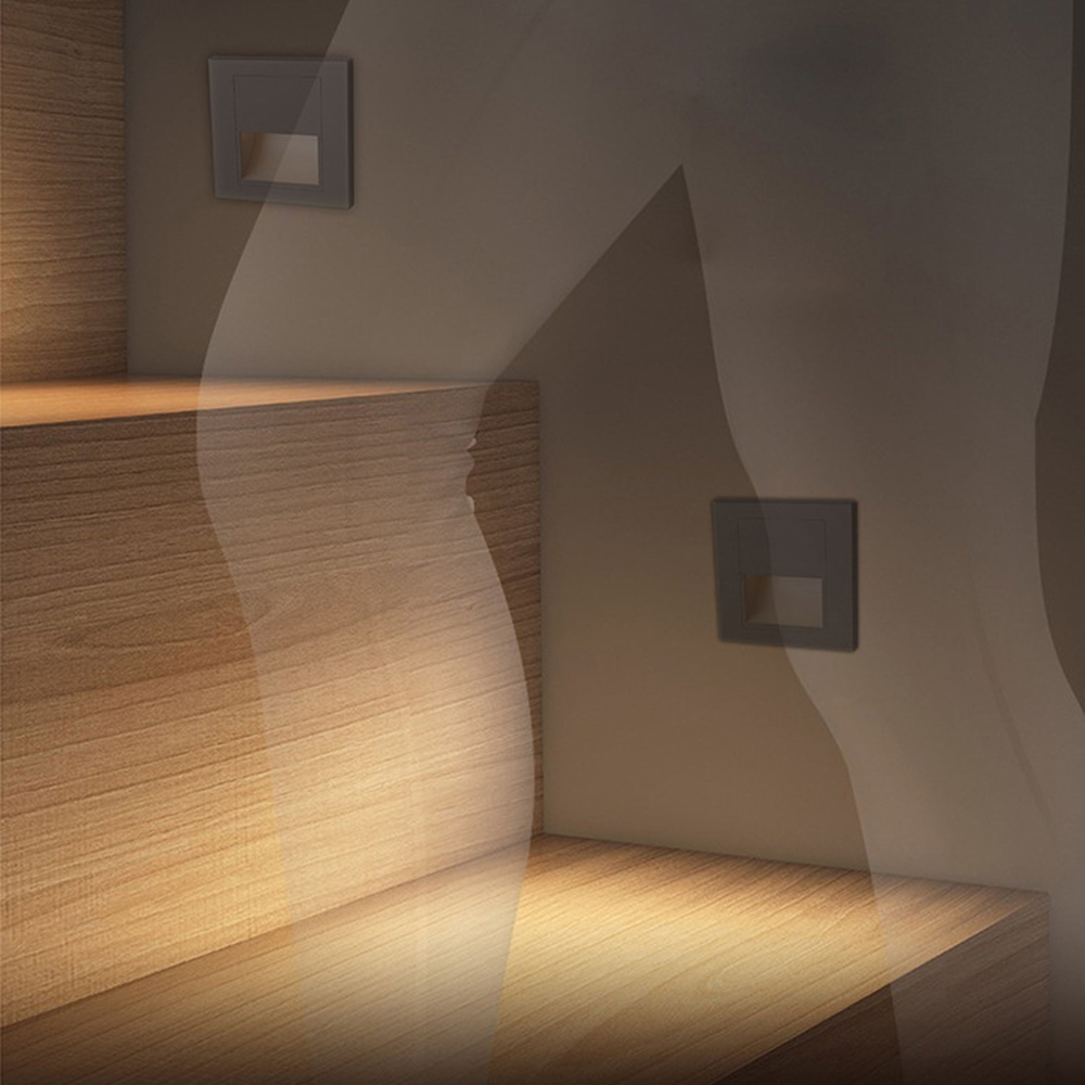 AC180-220V Ingelegde 86 Vloer Licht Schakelaar Bediening Led Wandlamp Inbouw Lamp Voor Gang Trap Trap Nachtlampje Trap