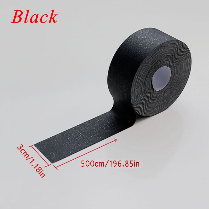 Vinyl Wall Corner Line Stickers Waterproof Bedroom Kitchen Bathroom Accessories Self Adhesive Floor Baseboard Tiles Ground Film: Black